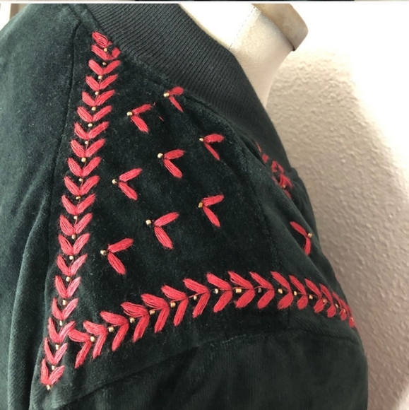 Torrid Velvet Bomber Jacket - Picture 5 of 6